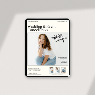 Wedding and Event Cancellation Contract — The Artists' Lawyer