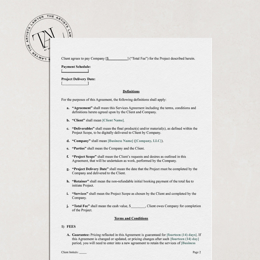 Model Release - The Artists' Lawyer