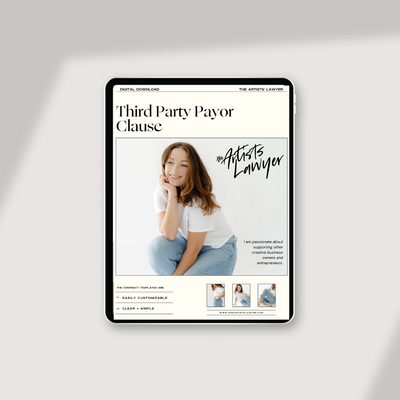 Third Party Payor Clause — The Artists' Lawyer