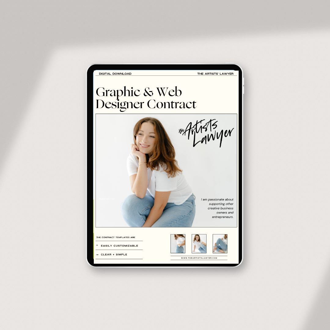 Graphic and Web Designer Contract — The Artists' Lawyer