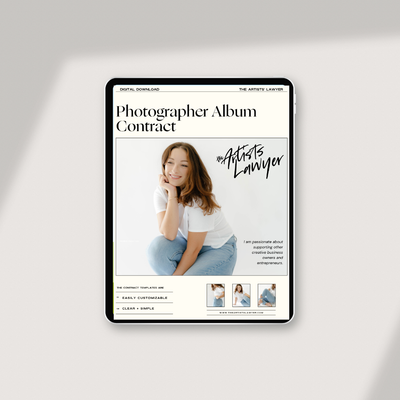 Photographer Album Contract — The Artists' Lawyer
