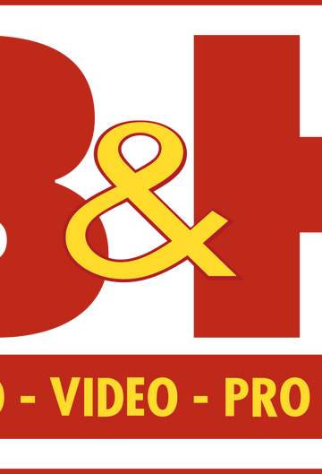 This is the B and H logo colored in red and yellow.