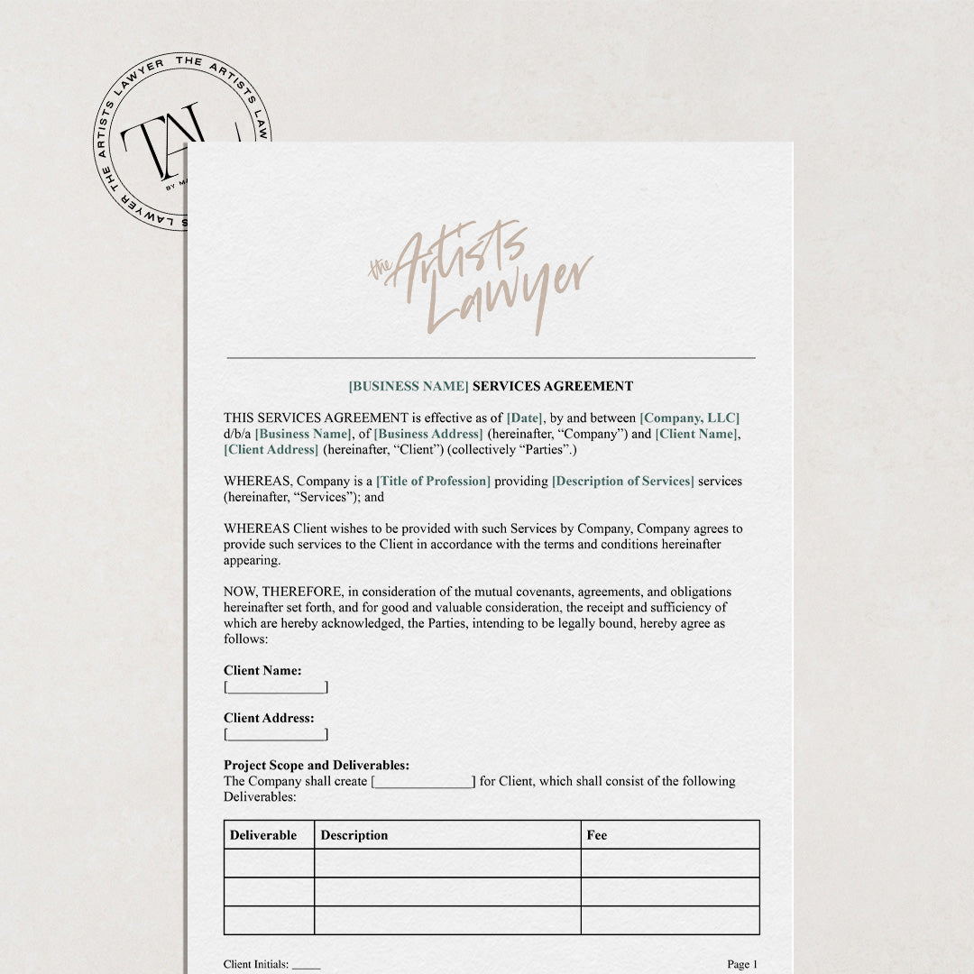 Wedding Hair And Makeup Artist Contract